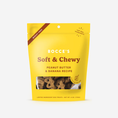 Bocce's Bakery Basics Soft & Chewy Treats - PB & Banana