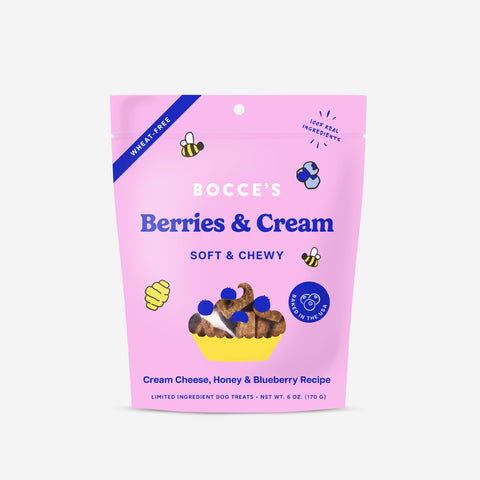 Bocce's Bakery Summer Soft & Chewy Treats - Berries & Cream