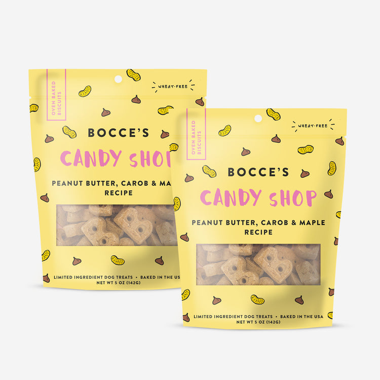 Peanut Butter Carob & Maple Biscuits 2-pack