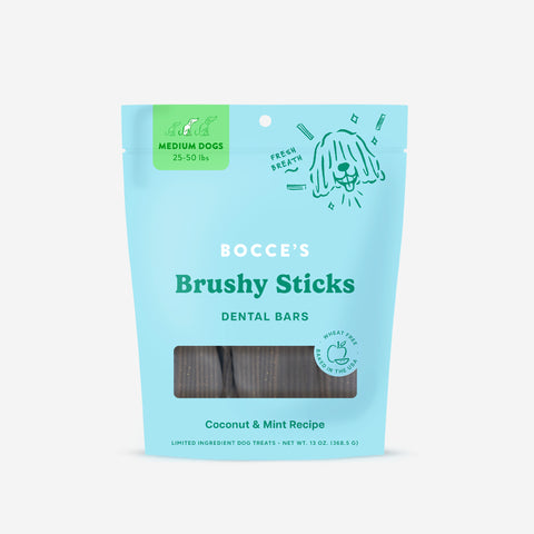 Bocce's Bakery Brushy Sticks Dental Bars - Medium