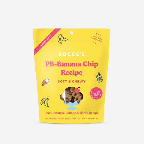 Bocce's Bakery Summer Soft & Chewy Treats - PB-Banana Chip