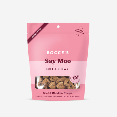 Bocce's Bakery Everyday Soft & Chewy Treats - Say Moo
