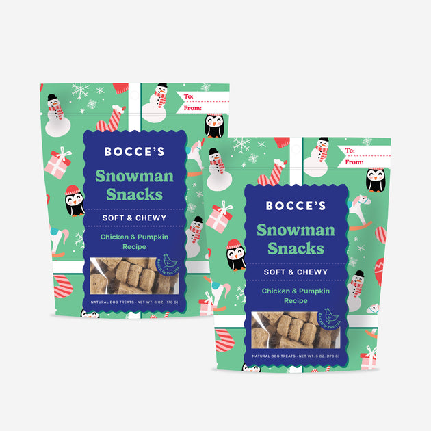 Bocce's Bakery Snowman Snacks 2-pack