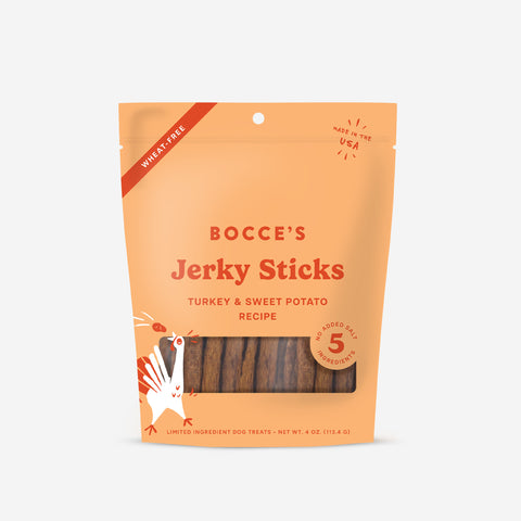 Bocce's Bakery Jerky Sticks - Turkey & Sweet Potato