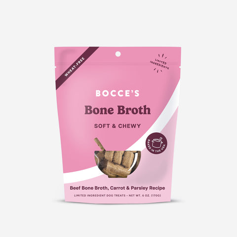 Bocce's Bakery Wellness Soft & Chewy Treats - Bone Broth