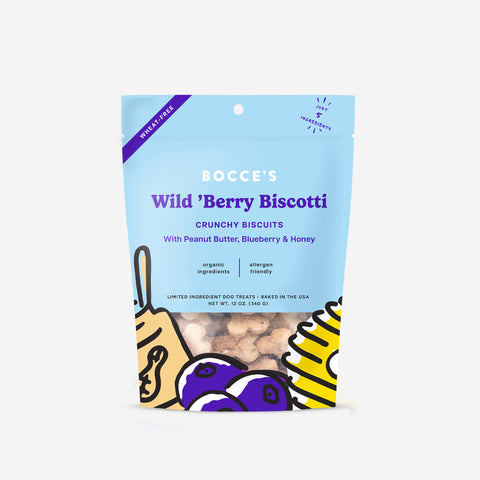 Bocce's Bakery Small Batch Biscuits - Wild 'Berry Biscotti